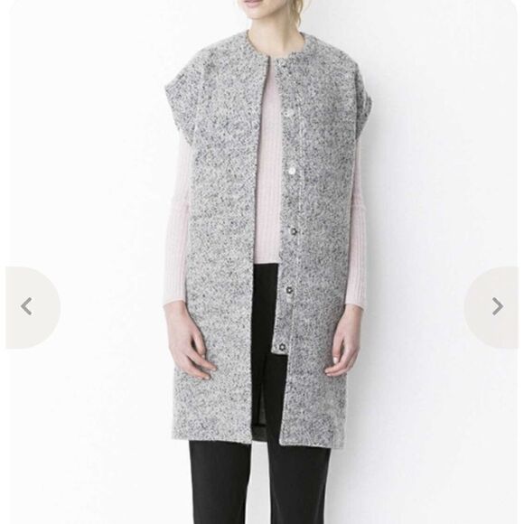 storm & marie ash waist coat ice vest jacket small extra small wool blend 2/34 - Picture 12 of 16